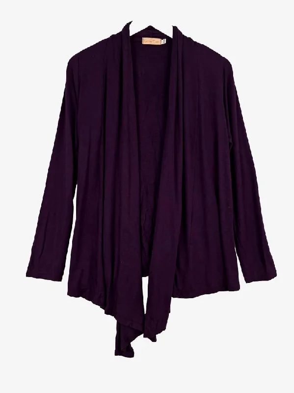 Karma East Mulberry Light Waterfall Cardigan Size S Elegant Classic Vintage