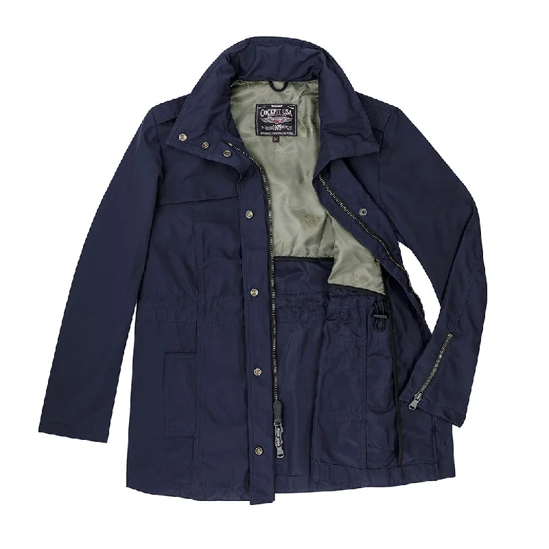 "Lizzy" Field Jacket W74B101 Herringbone Jacket Checkered Jacket Solid Jacket