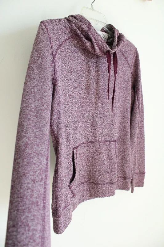 Avia Purple Hoodie | M Hoodie with Back Slit Movement Comfort