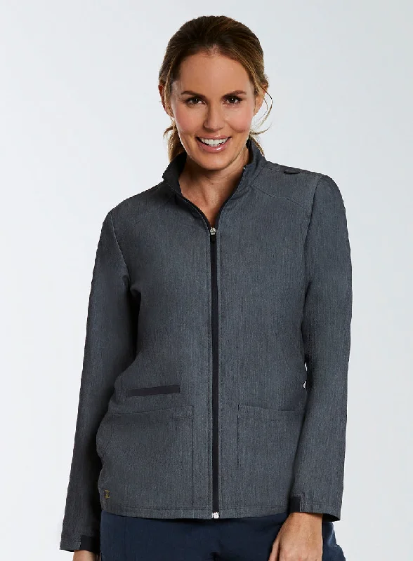 Comfy Warm-Up Jacket by Maevn XS-3XL / HEATHER GREY Cotton Jacket Linen Jacket Terry Jacket Comfy Warm-Up Jacket by Maevn XS-3XL / HEATHER GREY Cotton Jacket Linen Jacket Terry Jacket