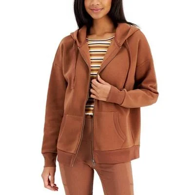 HIPPIE ROSE  - Oversized Zipper Hoodie Hoodie Dress Longline Feminine