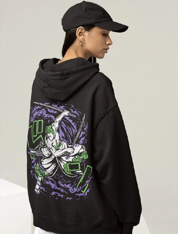 Buy Zoro One Piece Anime Oversized Printed Pullover Hoodie For Women Hoodie with Drawcord Adjustable Secure Buy Zoro One Piece Anime Oversized Printed Pullover Hoodie For Women Hoodie with Drawcord Adjustable Secure