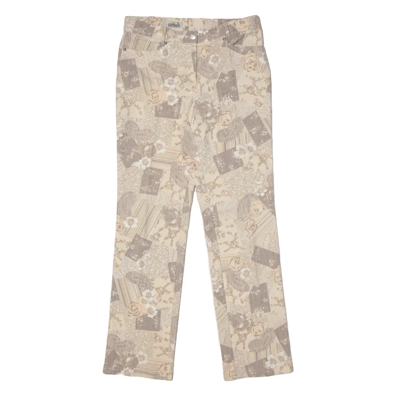 SPECIAL Keilbach Floral Womens Trousers Beige Regular Straight W32 L31 Trousers Capri Summer SPECIAL Keilbach Floral Womens Trousers Beige Regular Straight W32 L31 Trousers Capri Summer