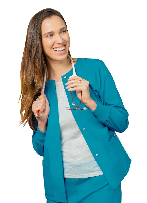 Workwear Scrubs Jacket by Adar XXS-5XL / Teal Blue Herringbone Jacket Checkered Jacket Solid Jacket Workwear Scrubs Jacket by Adar XXS-5XL / Teal Blue Herringbone Jacket Checkered Jacket Solid Jacket