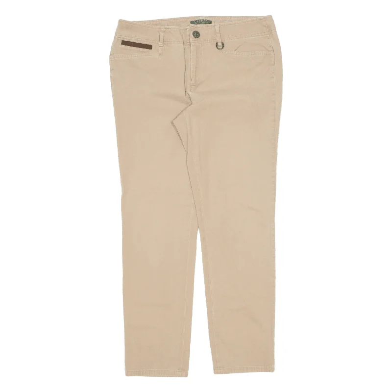 LAUREN RALPH LAUREN Trousers Beige Relaxed Tapered Womens W30 L28 Trousers Exclusive Limited LAUREN RALPH LAUREN Trousers Beige Relaxed Tapered Womens W30 L28 Trousers Exclusive Limited