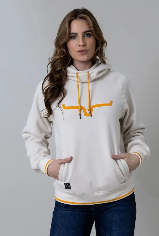 Women's Kimes Two Scoops Hoodie Natural Hoodie with Camouflage Military Edgy