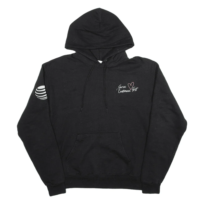 CHAMPION Hoodie Black Pullover Womens M Hooded Pullover Sweater