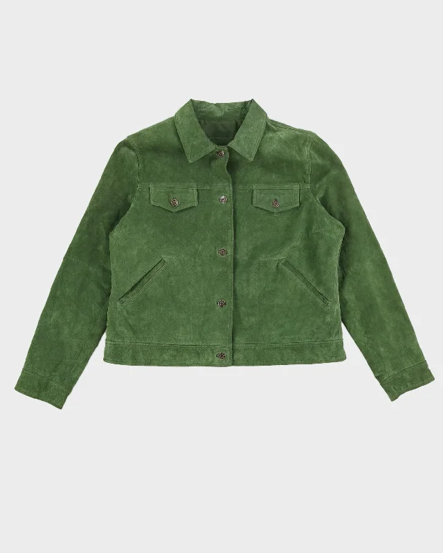 Vintage 90s B.U.M Equipment Suede Green Jacket - XL Insulated Jacket Fitted Jacket Loose Jacket Vintage 90s B.U.M Equipment Suede Green Jacket - XL Insulated Jacket Fitted Jacket Loose Jacket