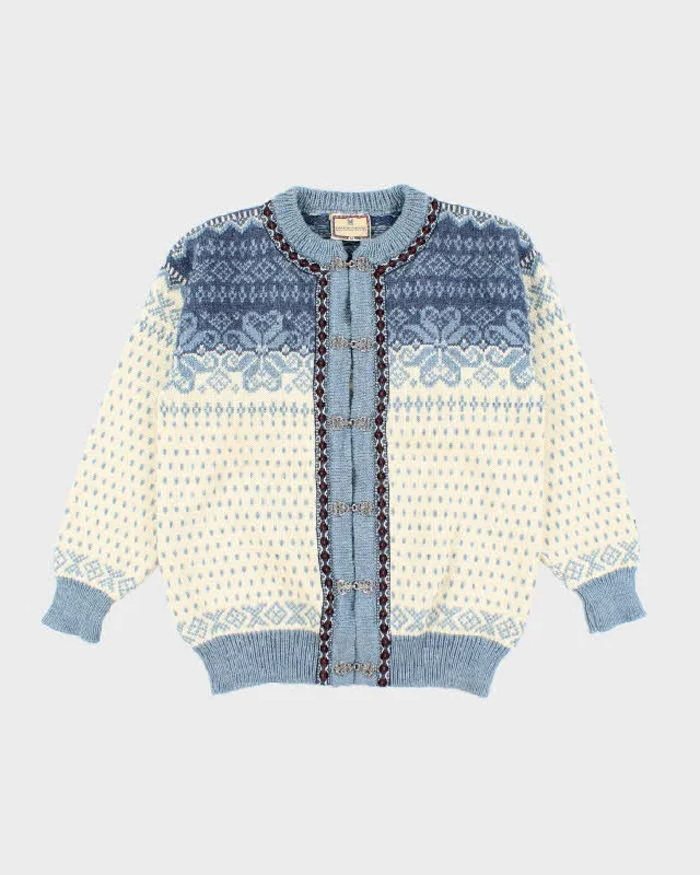Vintage Dale Of Norway Nordic Wool Knit Cardigan - M Cashmere Blend Cotton Blend Poly Blend Vintage Dale Of Norway Nordic Wool Knit Cardigan - M Cashmere Blend Cotton Blend Poly Blend
