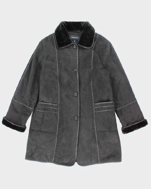 Vintage 90's Women's London Fog Heavyweight Lined Suede Jacket - S Print Jacket Jacquard Jacket Embroidered Jacket Vintage 90's Women's London Fog Heavyweight Lined Suede Jacket - S Print Jacket Jacquard Jacket Embroidered Jacket