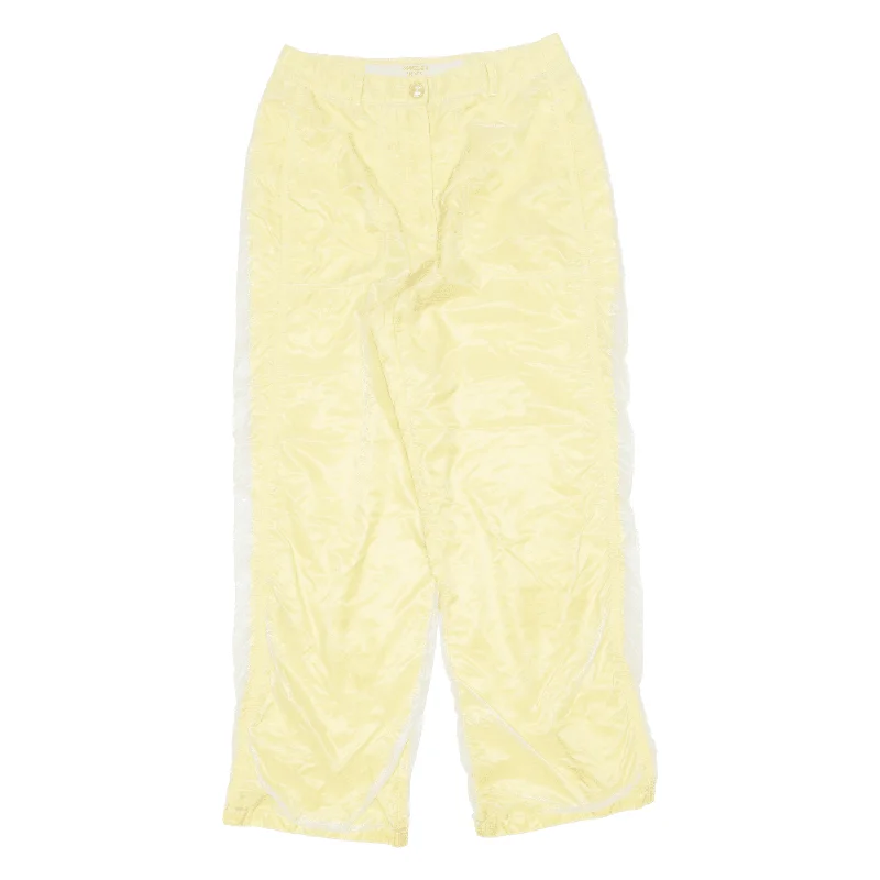 MARC CAIN SPORT Womens Trousers Yellow Regular Straight Nylon W26 L28 Trousers Low Rise Relaxed MARC CAIN SPORT Womens Trousers Yellow Regular Straight Nylon W26 L28 Trousers Low Rise Relaxed