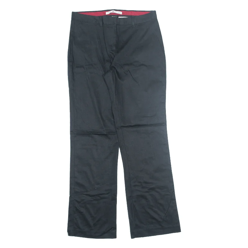TOMMY HILFIGER Chino Trousers Black Regular Bootcut Womens W30 L32 Trousers sophisticated sleek TOMMY HILFIGER Chino Trousers Black Regular Bootcut Womens W30 L32 Trousers sophisticated sleek