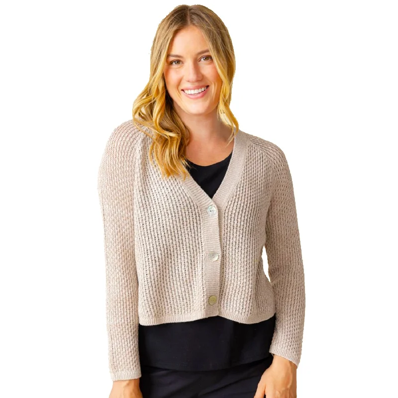 Women's Habitat Coastal Crochet Cardigan Oatmeal Terry Blend Velvet Blend Canvas Blend Women's Habitat Coastal Crochet Cardigan Oatmeal Terry Blend Velvet Blend Canvas Blend
