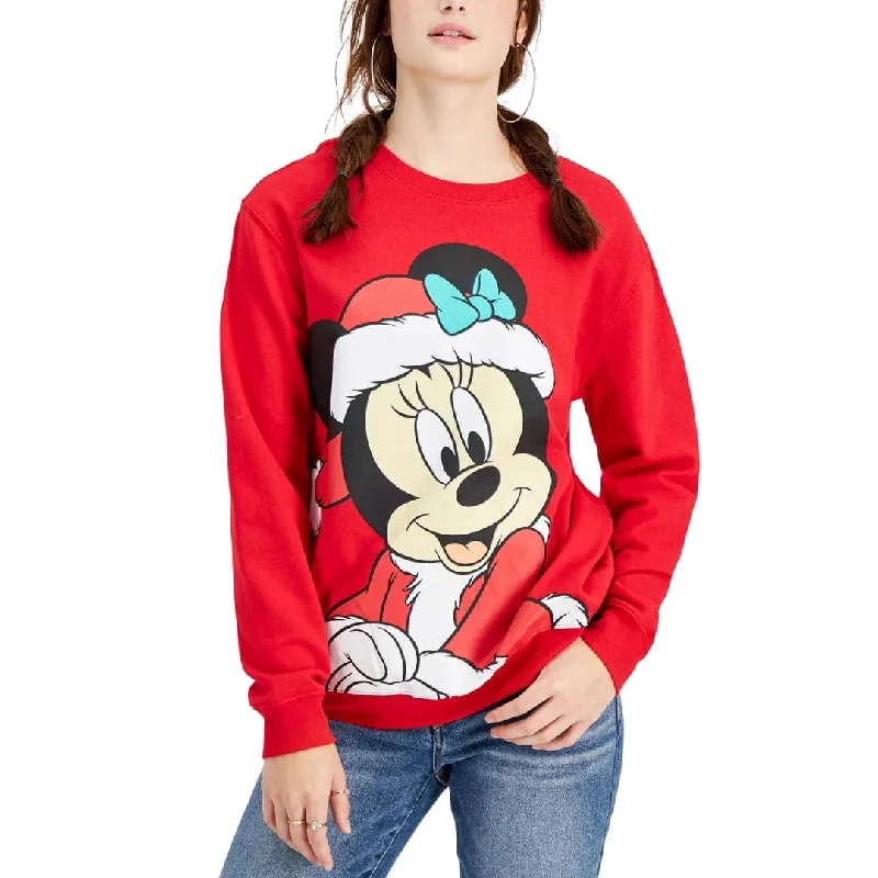 DISNEY - Christmas Vibes Minnie Mouse Sweatshirt Hoodie Crop Top Short Trendy