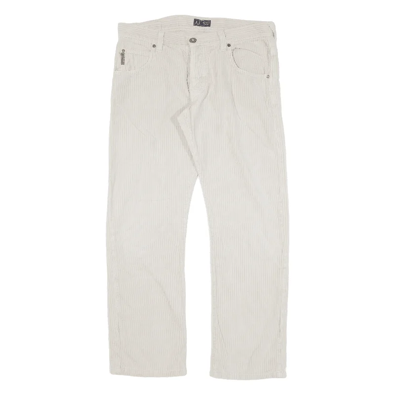 ARMANI JEANS Womens Trousers Cream Regular Straight W33 L29 Trousers Designer Luxury ARMANI JEANS Womens Trousers Cream Regular Straight W33 L29 Trousers Designer Luxury