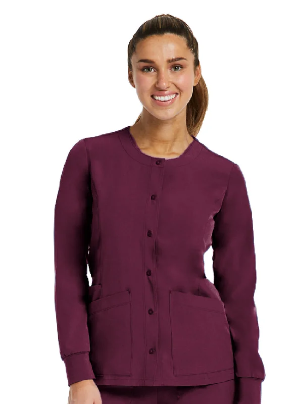 Round Neck Snap Jacket XS-3XL By Maven / Wine Cotton Jacket Linen Jacket Terry Jacket Round Neck Snap Jacket XS-3XL By Maven / Wine Cotton Jacket Linen Jacket Terry Jacket