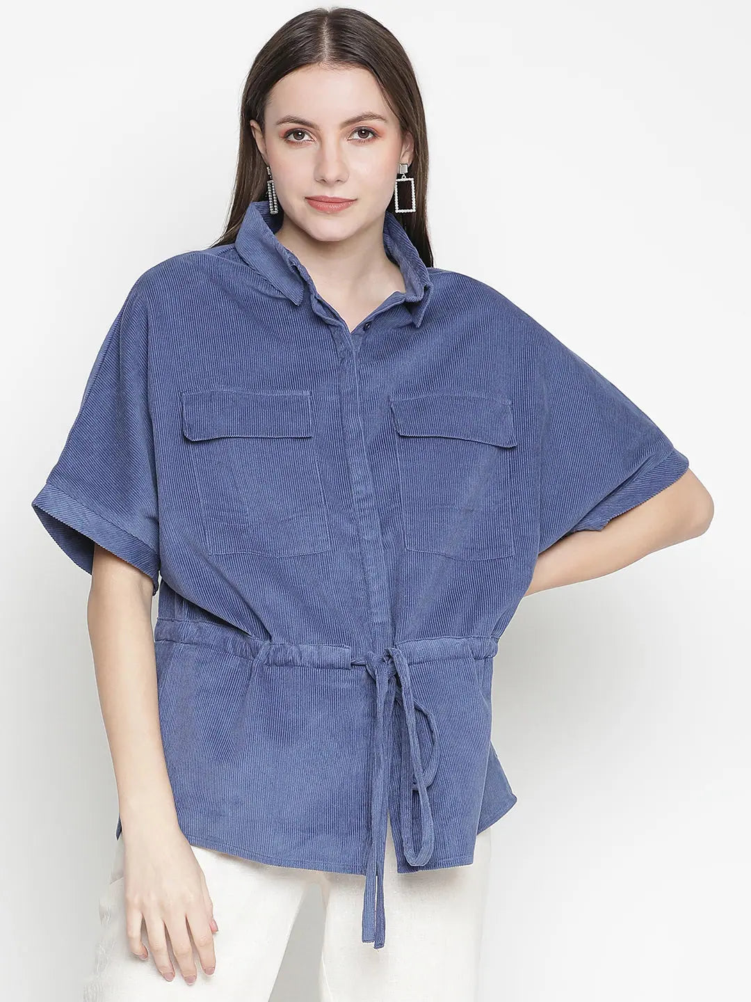 Women Solid Standard Blue Round Neck Jacket Elasticated Jacket Padded Jacket Insulated Jacket Women Solid Standard Blue Round Neck Jacket Elasticated Jacket Padded Jacket Insulated Jacket