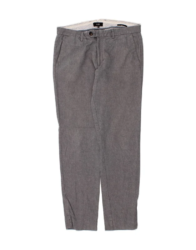 JULES Womens Slim Chino Trousers EU 42 Large W32 L29 Grey Polyester Trousers Elastic Waist Soft JULES Womens Slim Chino Trousers EU 42 Large W32 L29 Grey Polyester Trousers Elastic Waist Soft