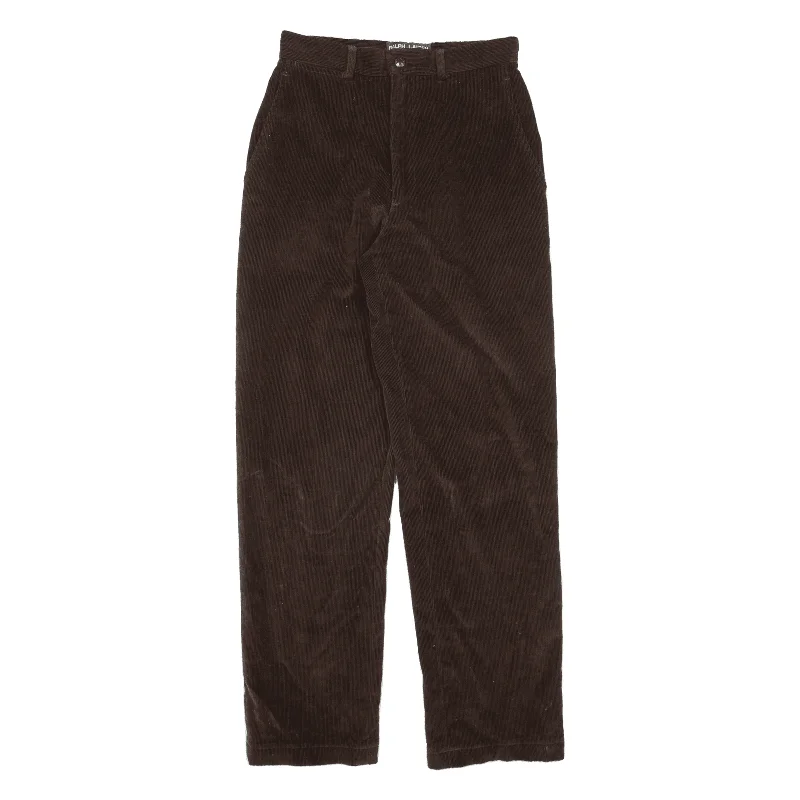 POLO SPORT RALPH LAUREN Womens Corduroy Trousers Brown Regular Straight W25 L29 Trousers Vintage Classic POLO SPORT RALPH LAUREN Womens Corduroy Trousers Brown Regular Straight W25 L29 Trousers Vintage Classic