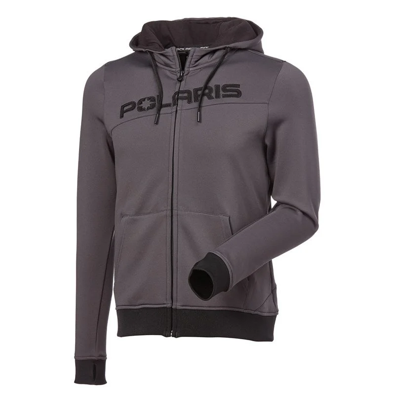 Polaris Women's Tech Full-Zip Hoodie, Gray | 2861508 Hoodie with Hem Patch Decorative Personalized Polaris Women's Tech Full-Zip Hoodie, Gray | 2861508 Hoodie with Hem Patch Decorative Personalized