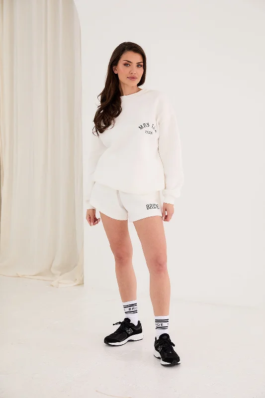 Personalised Bride Sweatshirt - White / Black Hoodie with Bell Sleeves Flared Feminine Personalised Bride Sweatshirt - White / Black Hoodie with Bell Sleeves Flared Feminine