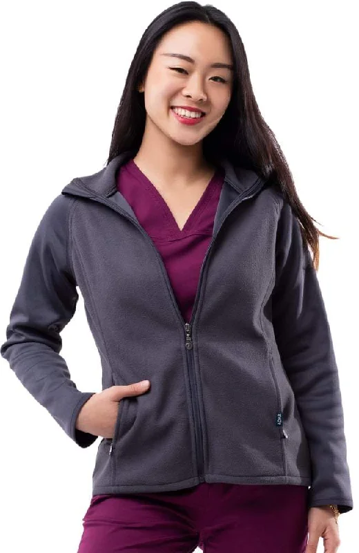 Performance Full Zip Bonded Fleece Jacket by Adar XXS-3XL / PEWTER One-Shoulder Jacket Off-the-Shoulder Jacket Asymmetrical Jacket Performance Full Zip Bonded Fleece Jacket by Adar XXS-3XL / PEWTER One-Shoulder Jacket Off-the-Shoulder Jacket Asymmetrical Jacket