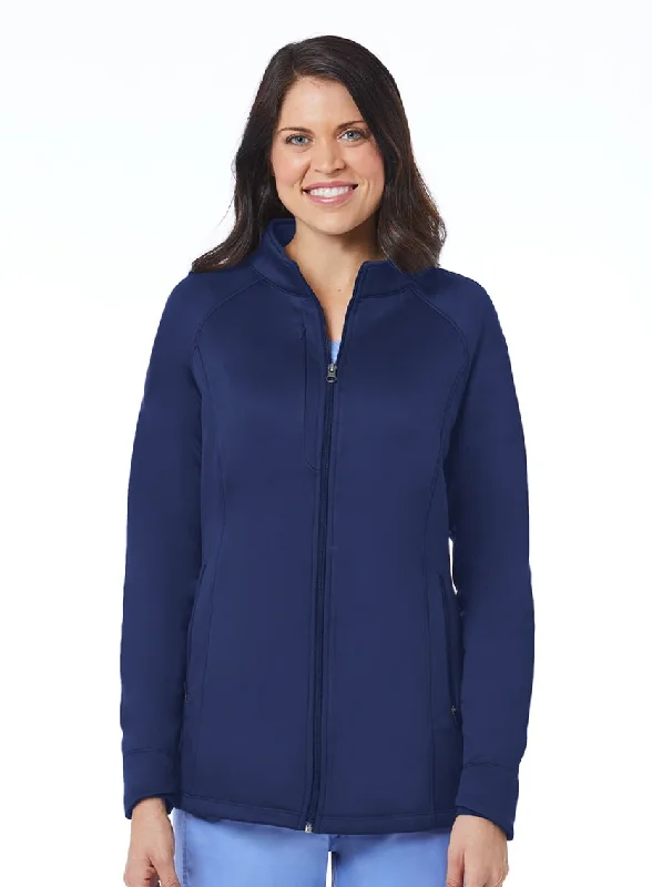 Women's Warm-up Bonded Fleece Jacket by Maevn XS-3XL- Navy Wool Jacket Cashmere Jacket Tweed Jacket Women's Warm-up Bonded Fleece Jacket by Maevn XS-3XL- Navy Wool Jacket Cashmere Jacket Tweed Jacket