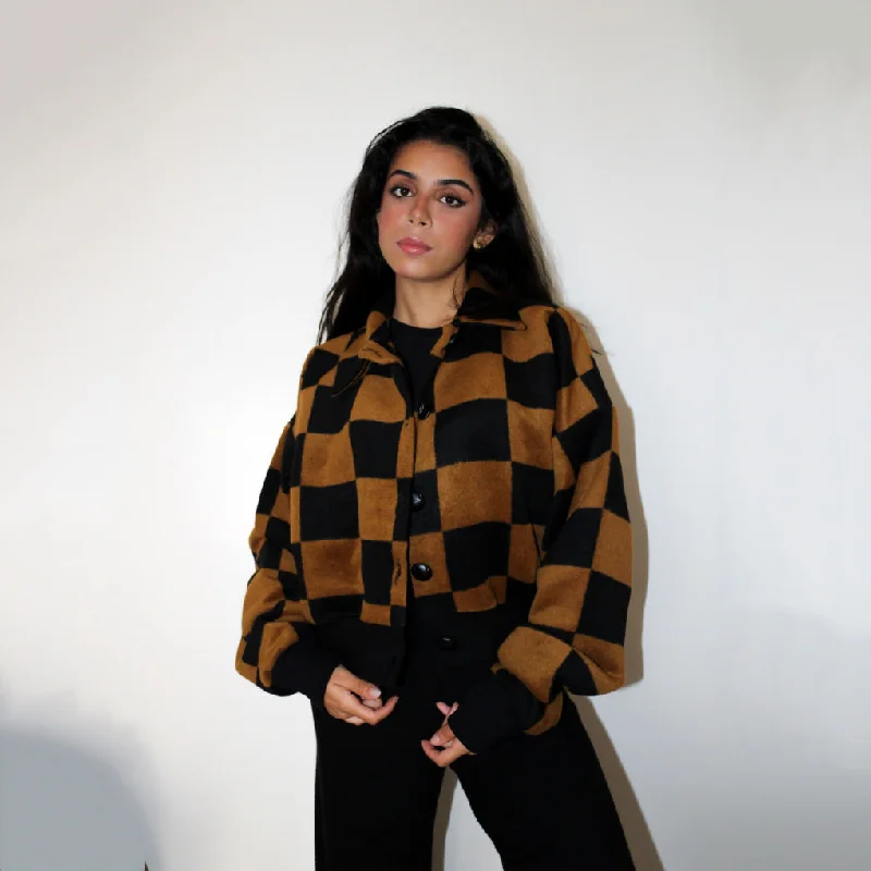 Checkered Jacket Jersey Jacket Tulle Jacket Batik Jacket