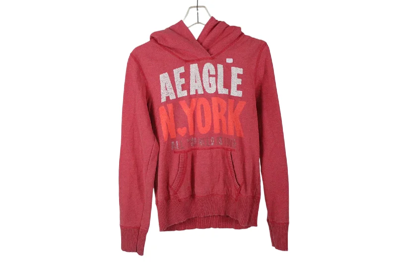 American Eagle Pink Hoodie | M Hoodie with Patch Decorative Personalized