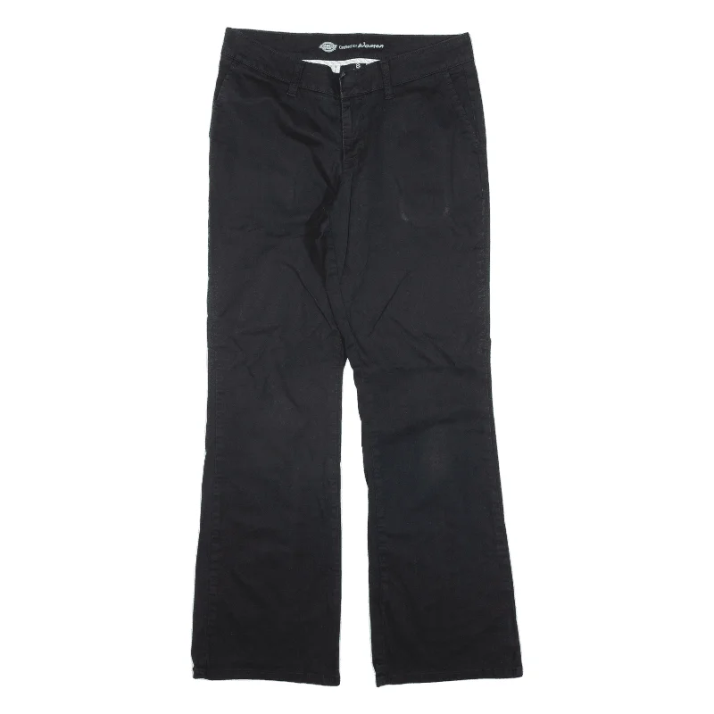 DICKIES Workwear Trousers Black Slim Bootcut Womens W30 L30 Trousers Harem Relaxed Fit DICKIES Workwear Trousers Black Slim Bootcut Womens W30 L30 Trousers Harem Relaxed Fit