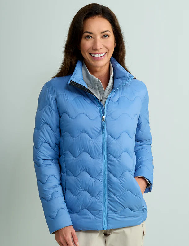 Women's Huk Wave Jacket in Quiet Harbor Fleece Jacket Down Jacket Parka