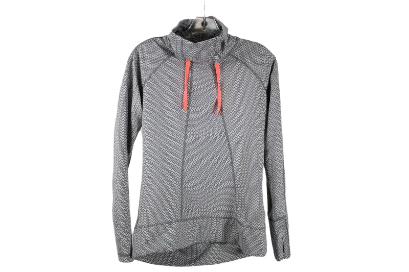 Avalanche Gray Sweatshirt | M Hoodie with Mesh Breathable Sporty