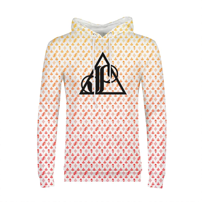 JPMonogram Rainbow | unisex pullover hoodie Tight Sleeve Top