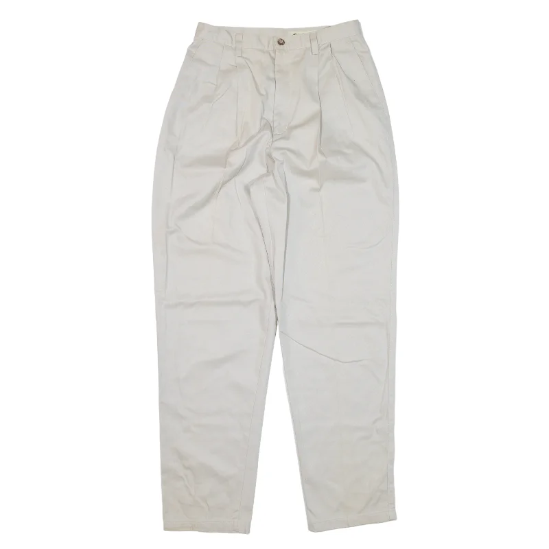 EDDIE BAUER Pleated Trousers Beige Regular Tapered Womens W28 L30 Trousers Gym Athletic EDDIE BAUER Pleated Trousers Beige Regular Tapered Womens W28 L30 Trousers Gym Athletic
