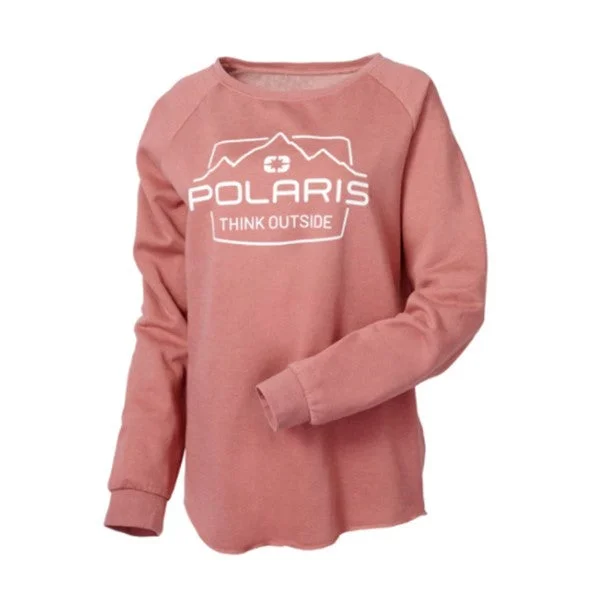 Polaris Women's Adventure Crew Sweatshirt, Dusty Rose | 2862513 Zip Hoodie Drawstring Kangaroo Pocket Polaris Women's Adventure Crew Sweatshirt, Dusty Rose | 2862513 Zip Hoodie Drawstring Kangaroo Pocket