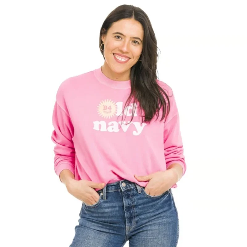 OLD NAVY - Graphic sweatshirt Hoodie with Puffed Sleeves Voluminous Trendy
