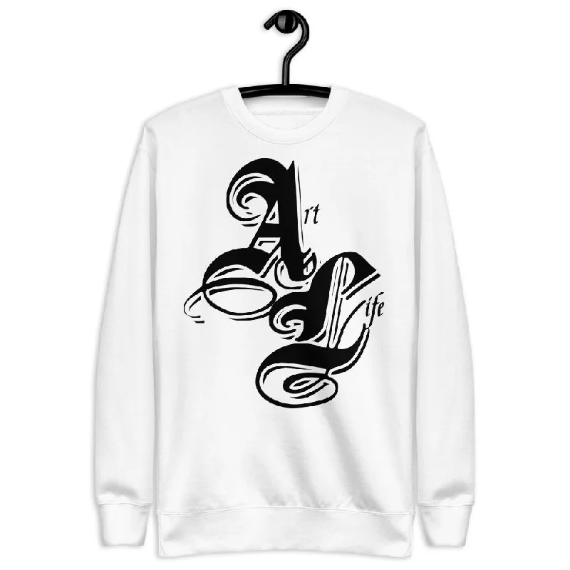 Art Life White | unisex fleece pullover Short Sleeve Top