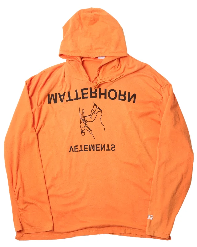SS18 "Matterhorn" Jersey Hoodie Hoodie with Zipper Versatile Modern