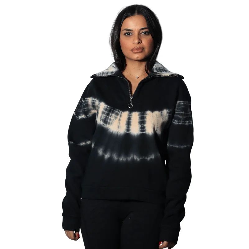 OXXO - Tie dye sweatshirt Hoodie with Hem Embroidery Detailed Premium