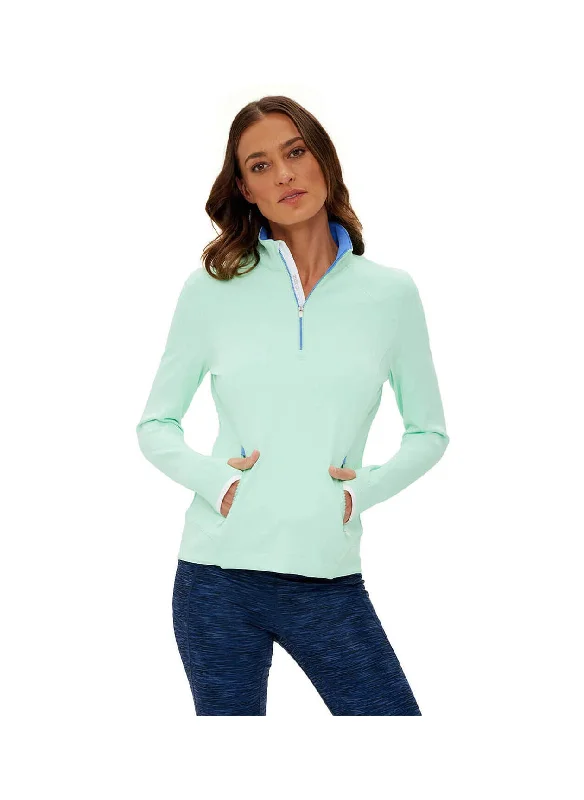 Zero Restriction Sofia Long Sleeve Pullover -  Daiquiri Slouchy Comfort Pullover