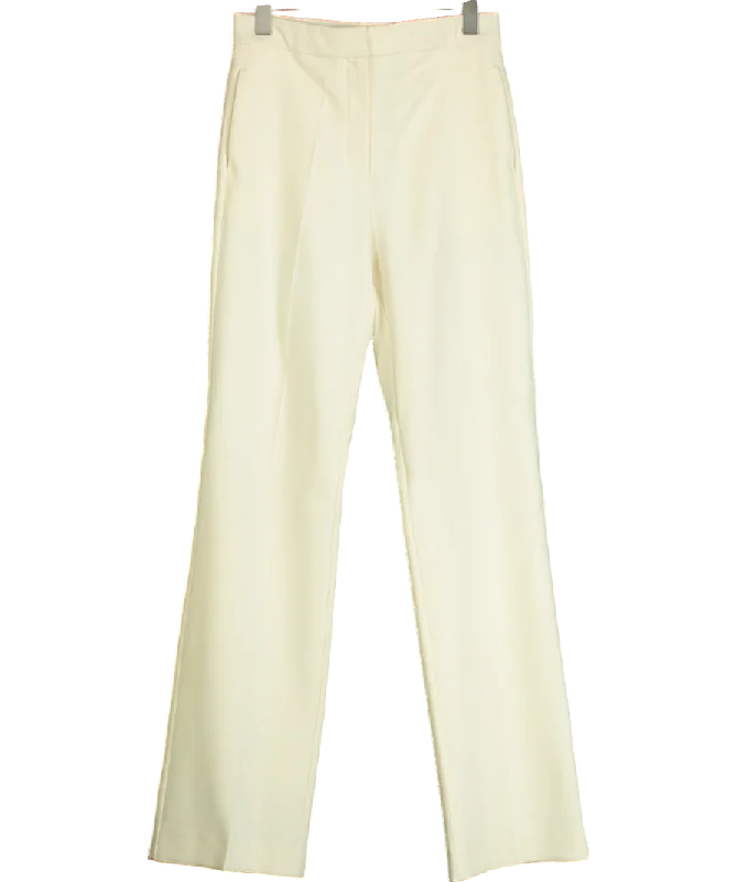Remain Birger Christensen Cream Straight Leg Smart Trouser UK S Trousers Solid Black Remain Birger Christensen Cream Straight Leg Smart Trouser UK S Trousers Solid Black