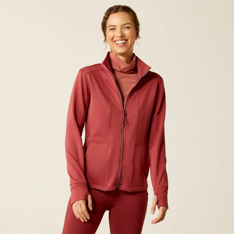 Women's Ariat Zaphus Full Zip Sweatshirt Hoodie with Button Classic Timeless