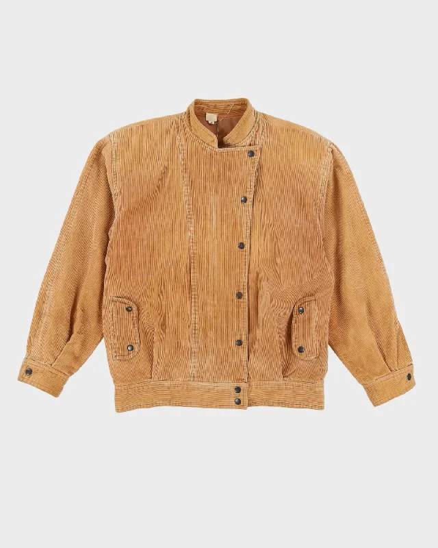 1990s Beige Cord Jacket - M Lace Jacket Ribbed Jacket Sequined Jacket