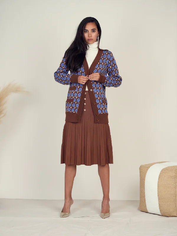 Front Row Floral Cardigan Stretchy Elastic Breathable