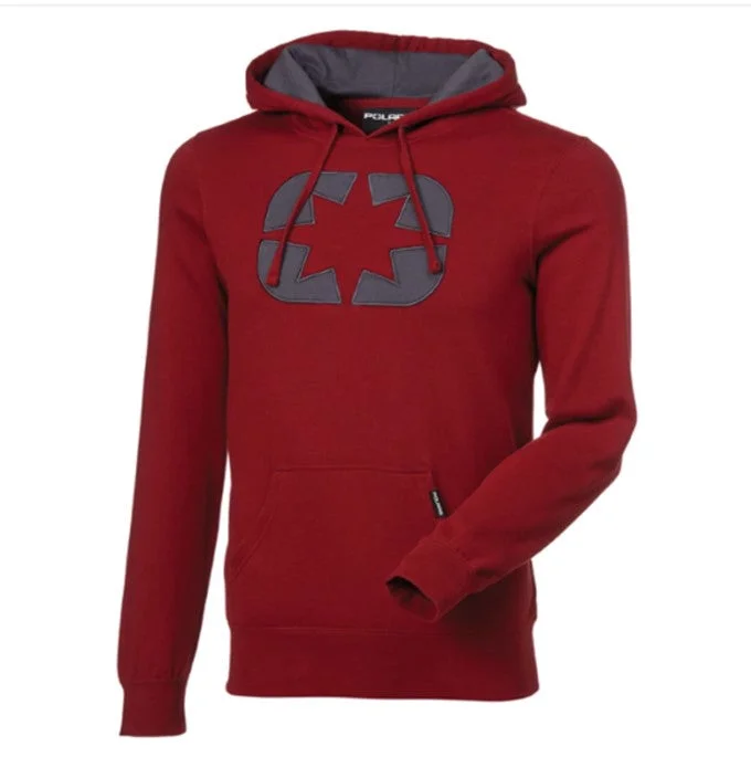 Polaris Women's Icon Hoodie, Maroon | 2861507 Hoodie with Hem Contrast Bold Stylish