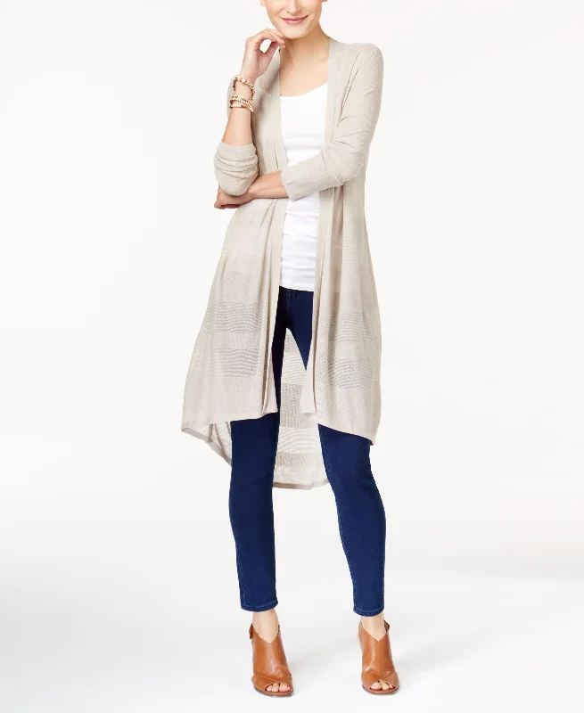 Style & Co High Low Duster Cardigan Tailored Straight A-Line