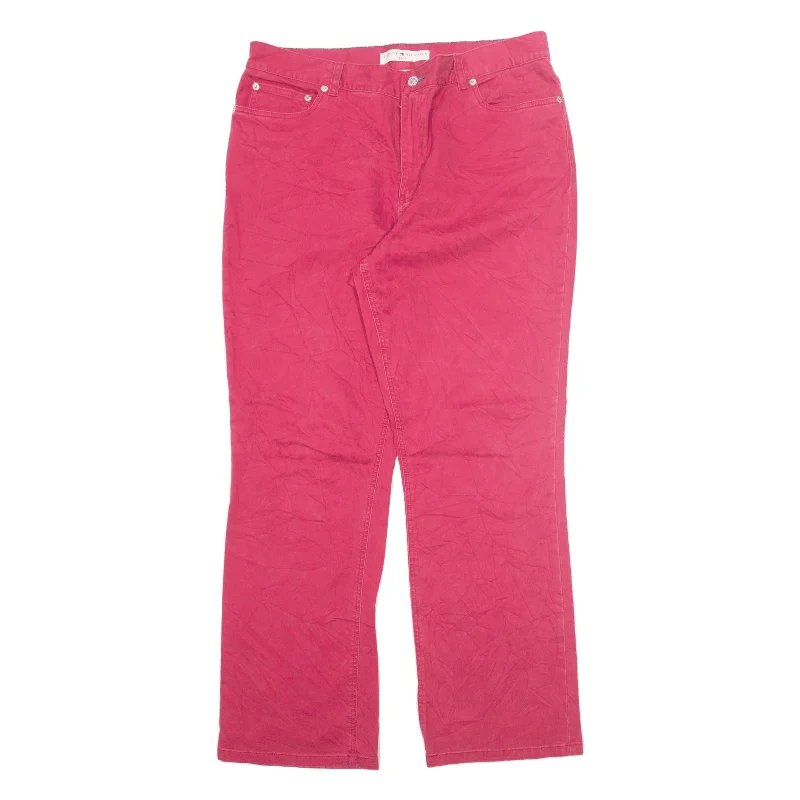 TOMMY HILFIGER Trousers Pink Regular Bootcut Womens W36 L32 Trousers Running Lightweight TOMMY HILFIGER Trousers Pink Regular Bootcut Womens W36 L32 Trousers Running Lightweight