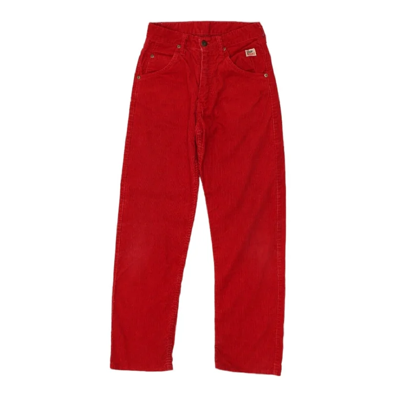 Roy Rogers Pocket Money Womens Red High Waisted Corduroy Trousers | Vintage VTG Trousers Gym Athletic Roy Rogers Pocket Money Womens Red High Waisted Corduroy Trousers | Vintage VTG Trousers Gym Athletic