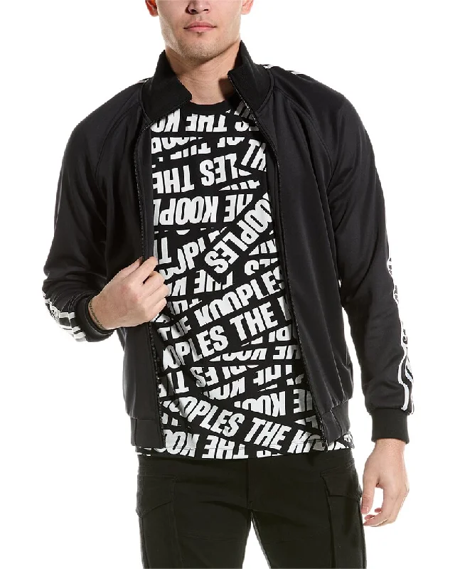 The Kooples Track Jacket Fleece Fabric Down Fabric Feather Fabric