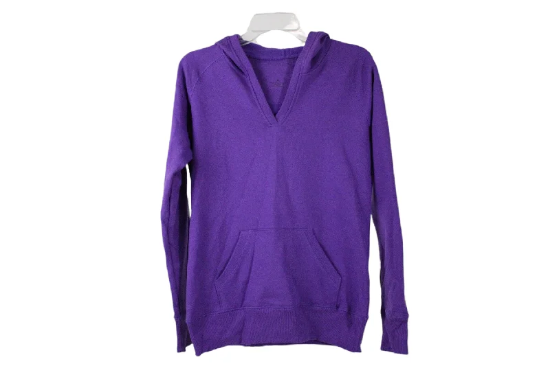 Purple V-Neck Hoodie | M Hoodie with Pastel Soft Subtle